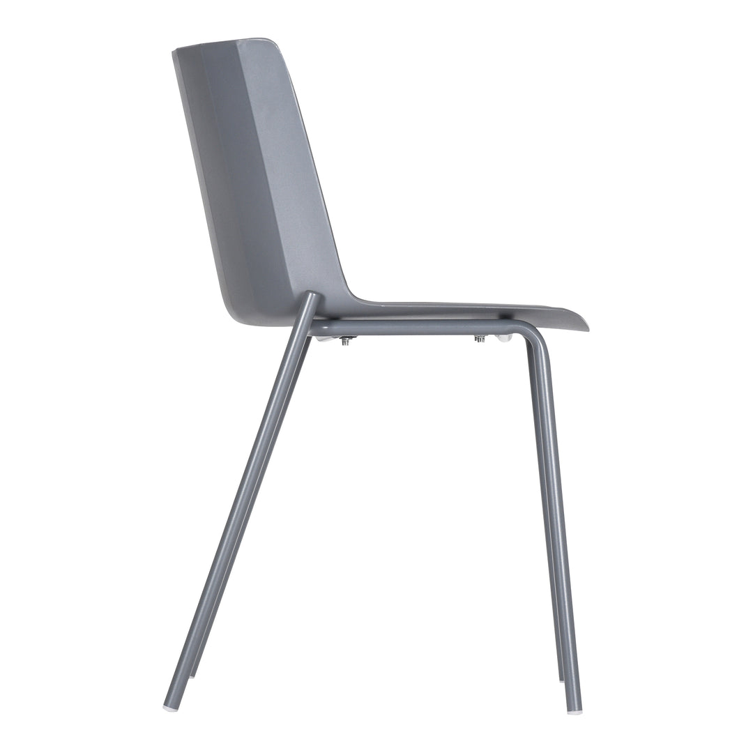 American Home Furniture | Moe's Home Collection - Silla Outdoor Dining Chair Charcoal Grey-Set Of Two
