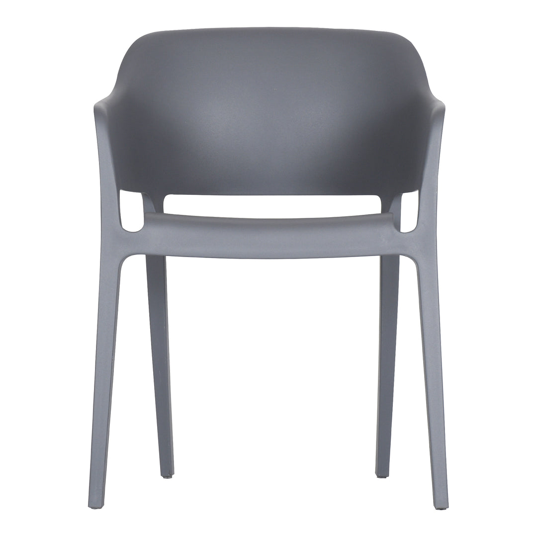 American Home Furniture | Moe's Home Collection - Faro Outdoor Dining Chair Charcoal Grey-Set Of Two