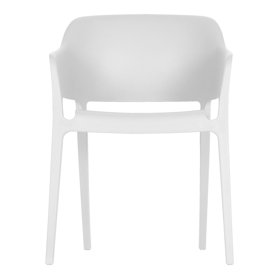 American Home Furniture | Moe's Home Collection - Faro Outdoor Dining Chair White-Set Of Two