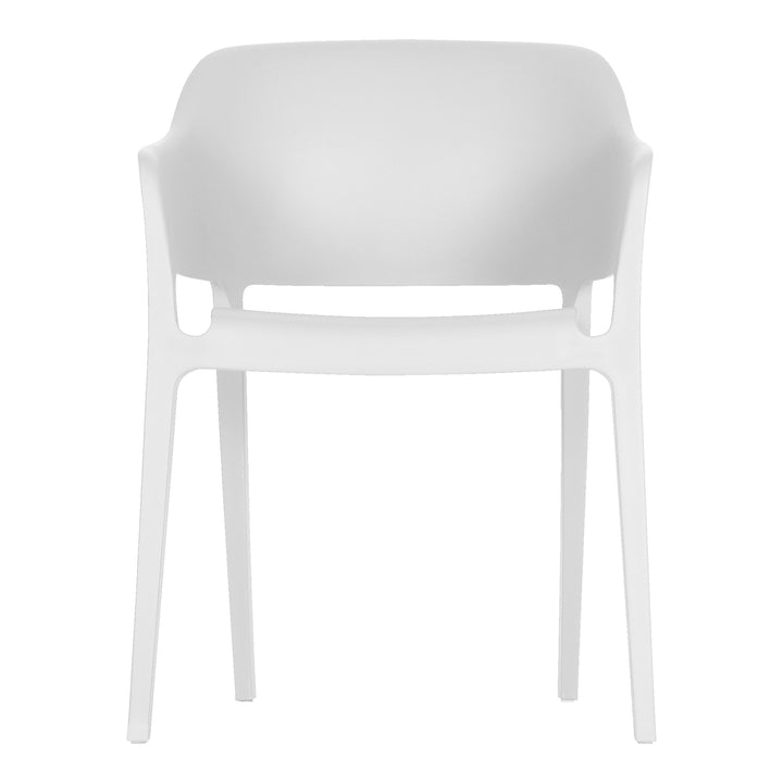 American Home Furniture | Moe's Home Collection - Faro Outdoor Dining Chair White-Set Of Two