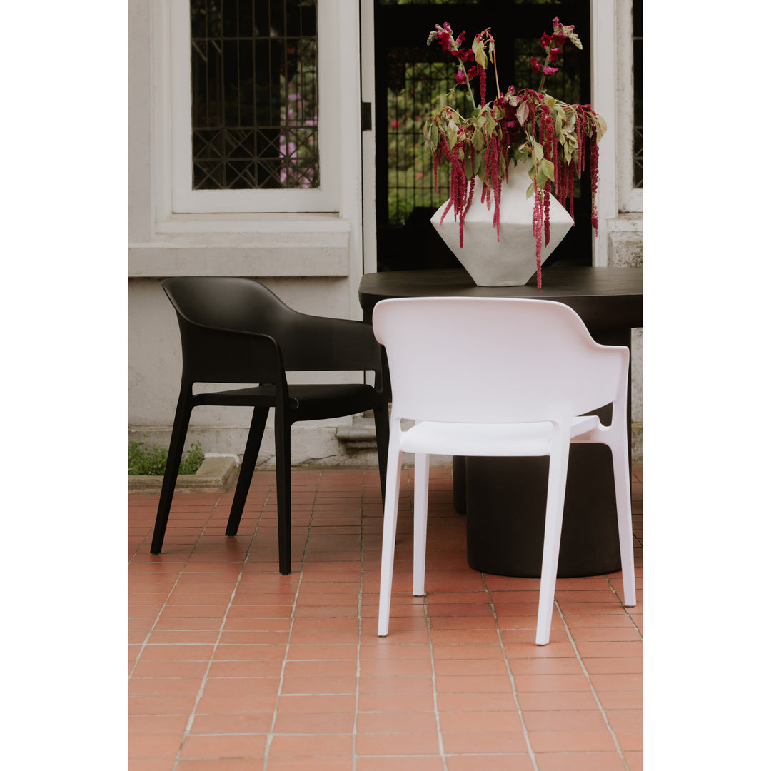 American Home Furniture | Moe's Home Collection - Faro Outdoor Dining Chair White-Set Of Two