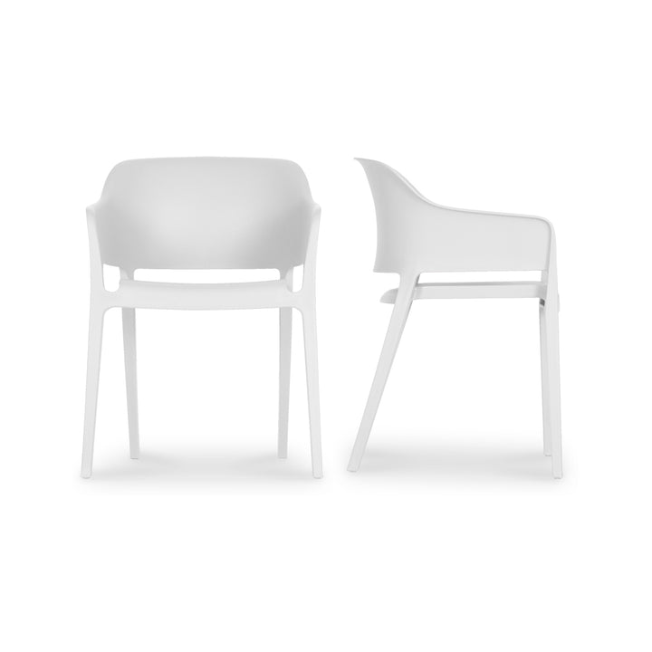 American Home Furniture | Moe's Home Collection - Faro Outdoor Dining Chair White-Set Of Two