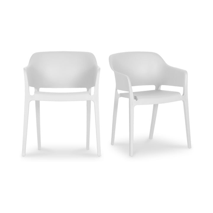 American Home Furniture | Moe's Home Collection - Faro Outdoor Dining Chair White-Set Of Two