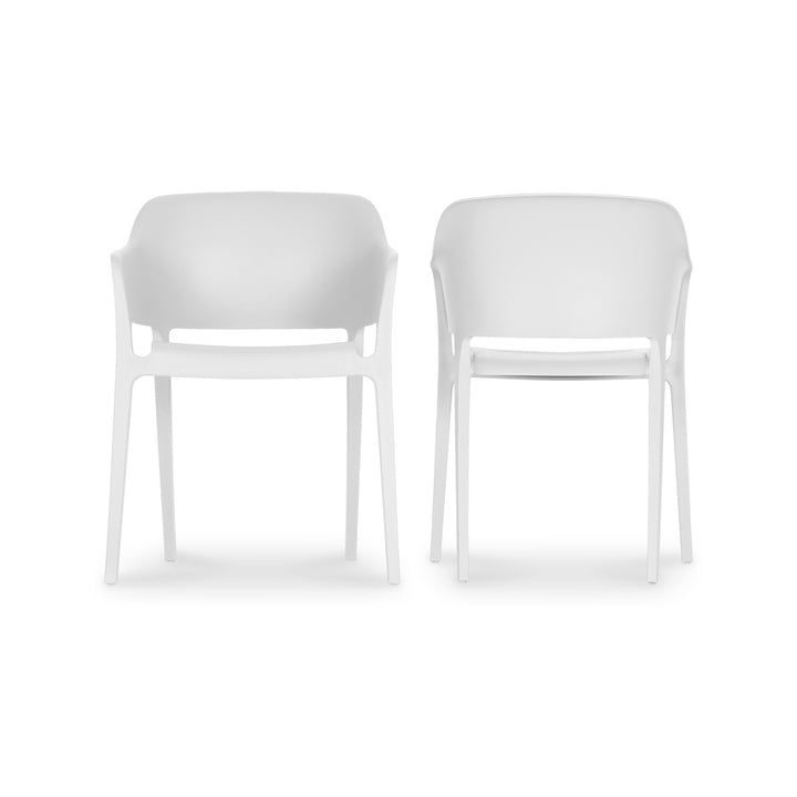 American Home Furniture | Moe's Home Collection - Faro Outdoor Dining Chair White-Set Of Two