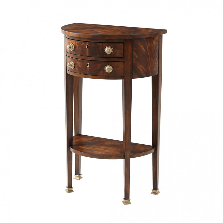 Demi Lune Accent Console Table - Theodore Alexander - AmericanHomeFurniture