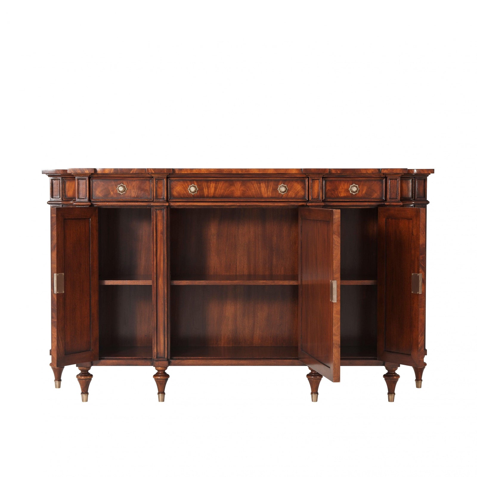 Theodore Alexander Concave Side Cabinet Sideboard SIDEBOARDS + CREDENZAS