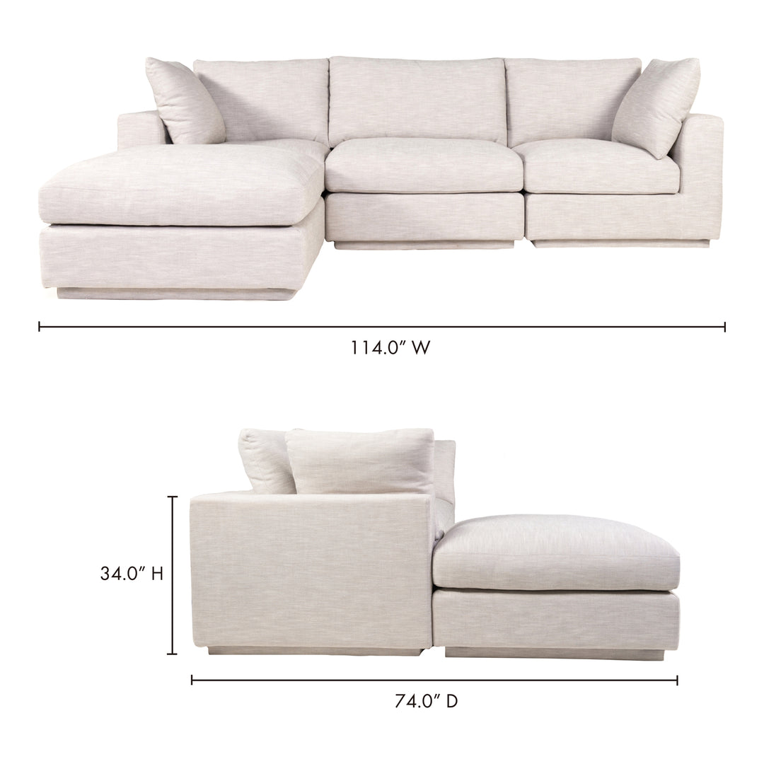 American Home Furniture | Moe's Home Collection - Justin Lounge Modular Sectional Taupe