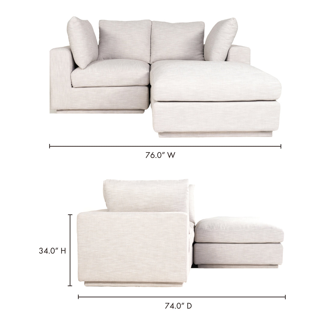 American Home Furniture | Moe's Home Collection - Justin Nook Modular Sectional Taupe