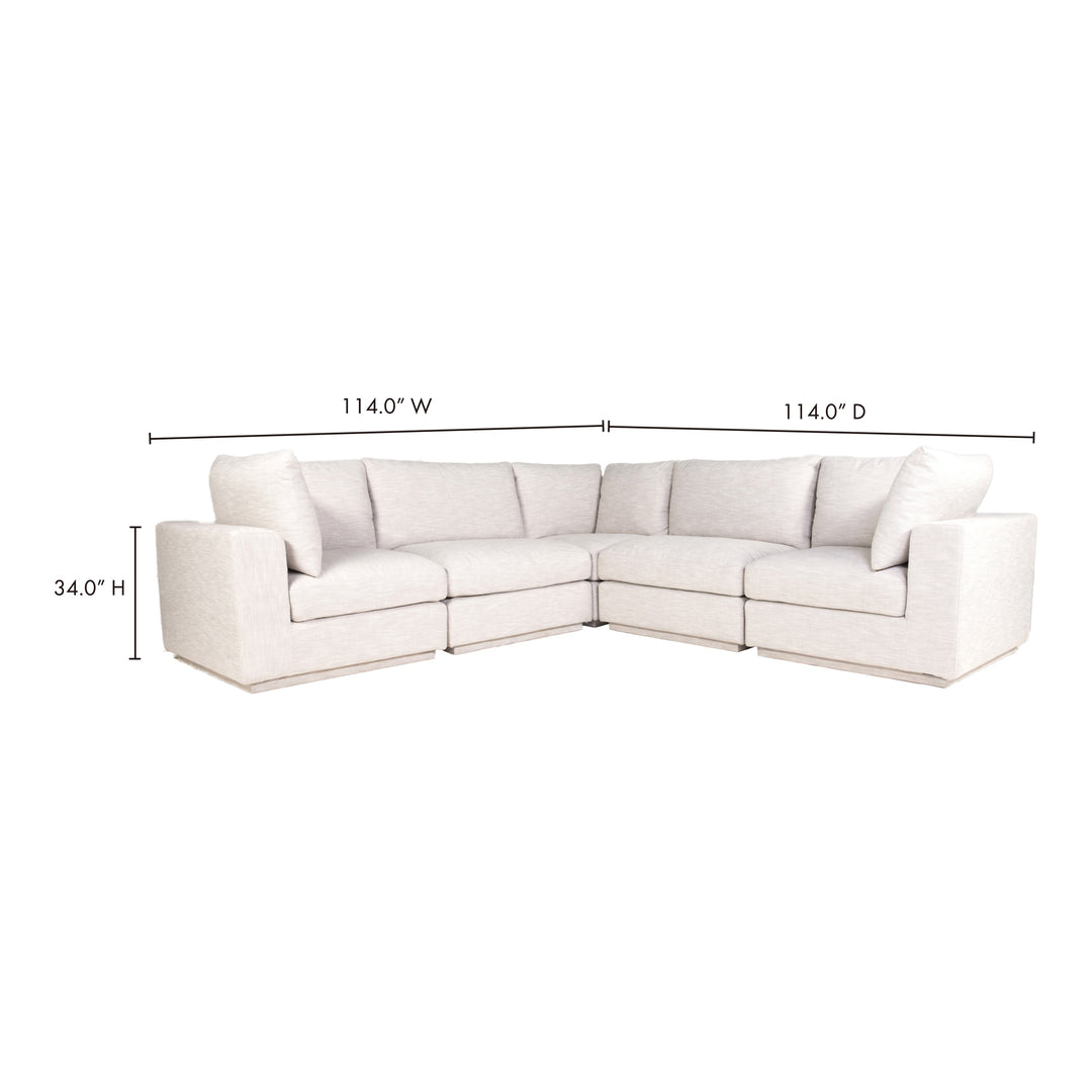 American Home Furniture | Moe's Home Collection - Justin Classic L Modular Sectional Taupe