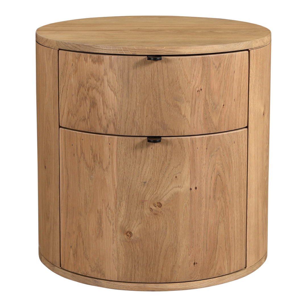 American Home Furniture | Moe's Home Collection - Theo Two Drawer Nightstand Natural