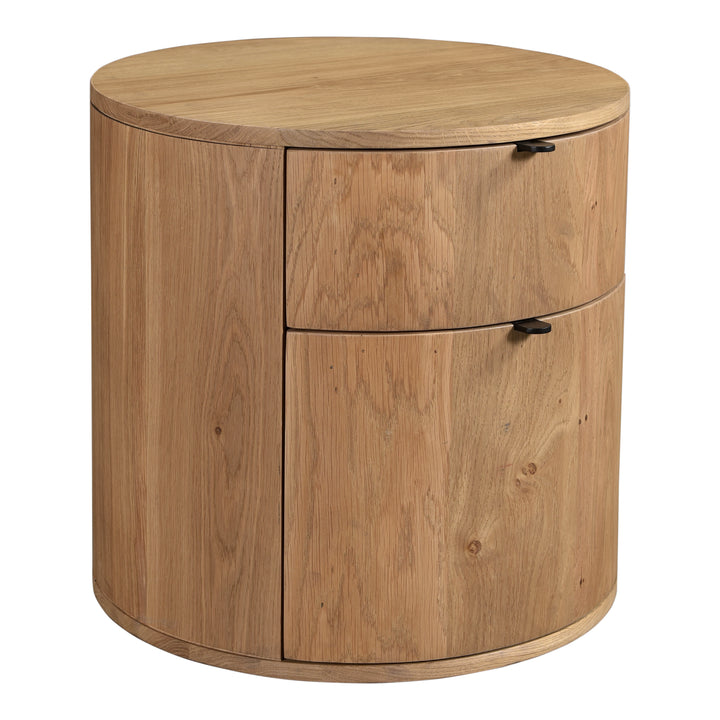 American Home Furniture | Moe's Home Collection - Theo Two Drawer Nightstand Natural