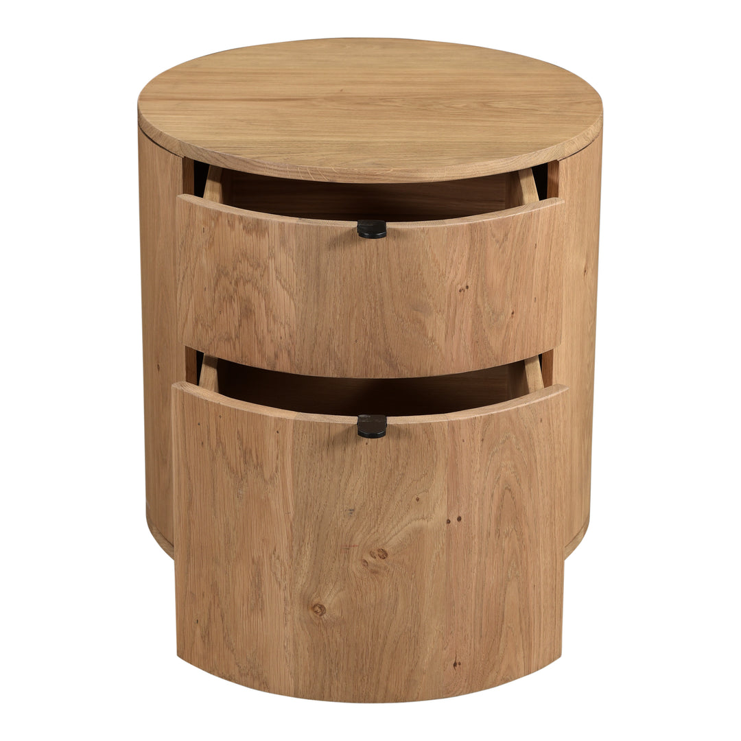 American Home Furniture | Moe's Home Collection - Theo Two Drawer Nightstand Natural