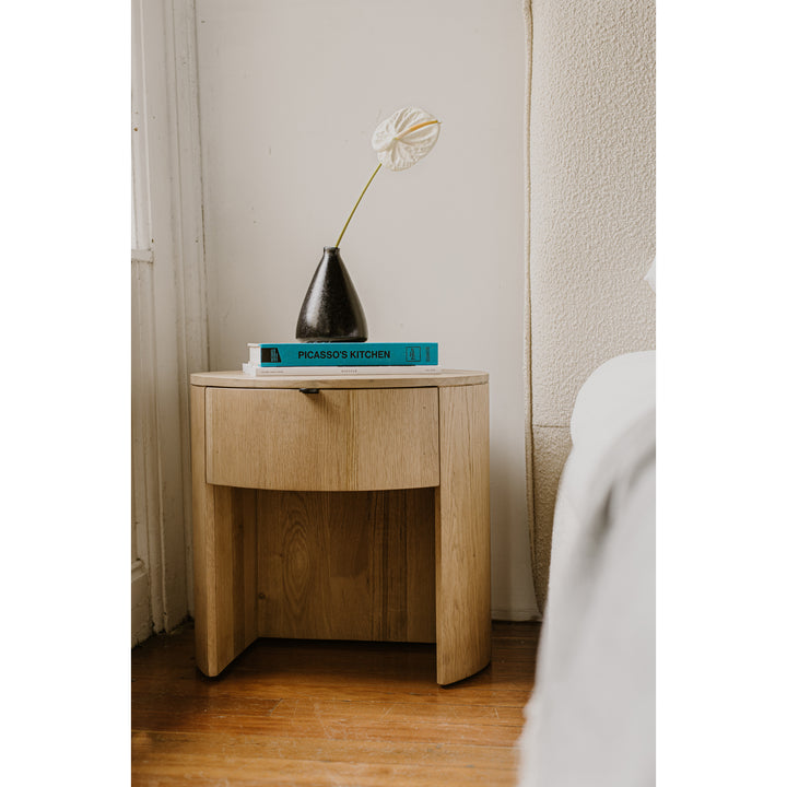 American Home Furniture | Moe's Home Collection - Theo One Drawer Nightstand Natural