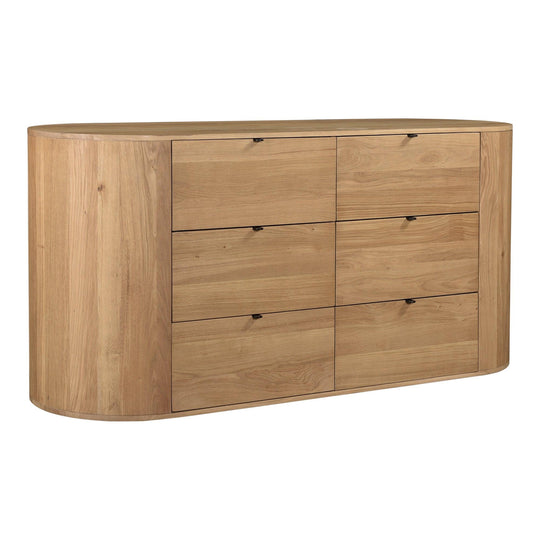 Moe's Home Collection - Theo 6 Drawer Dresser Natural - RP-1013-24 | American Home Furniture