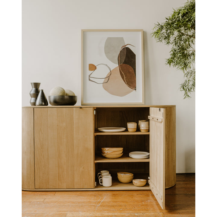 American Home Furniture | Moe's Home Collection - Theo 2 Door Sideboard Natural