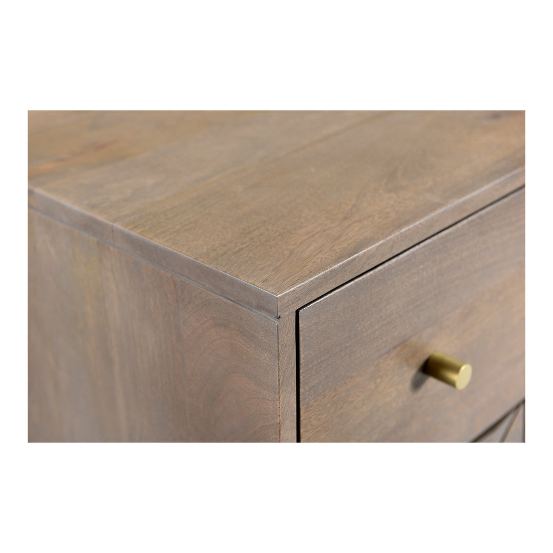 American Home Furniture | Moe's Home Collection - Corolla 3 Drawer Nightstand