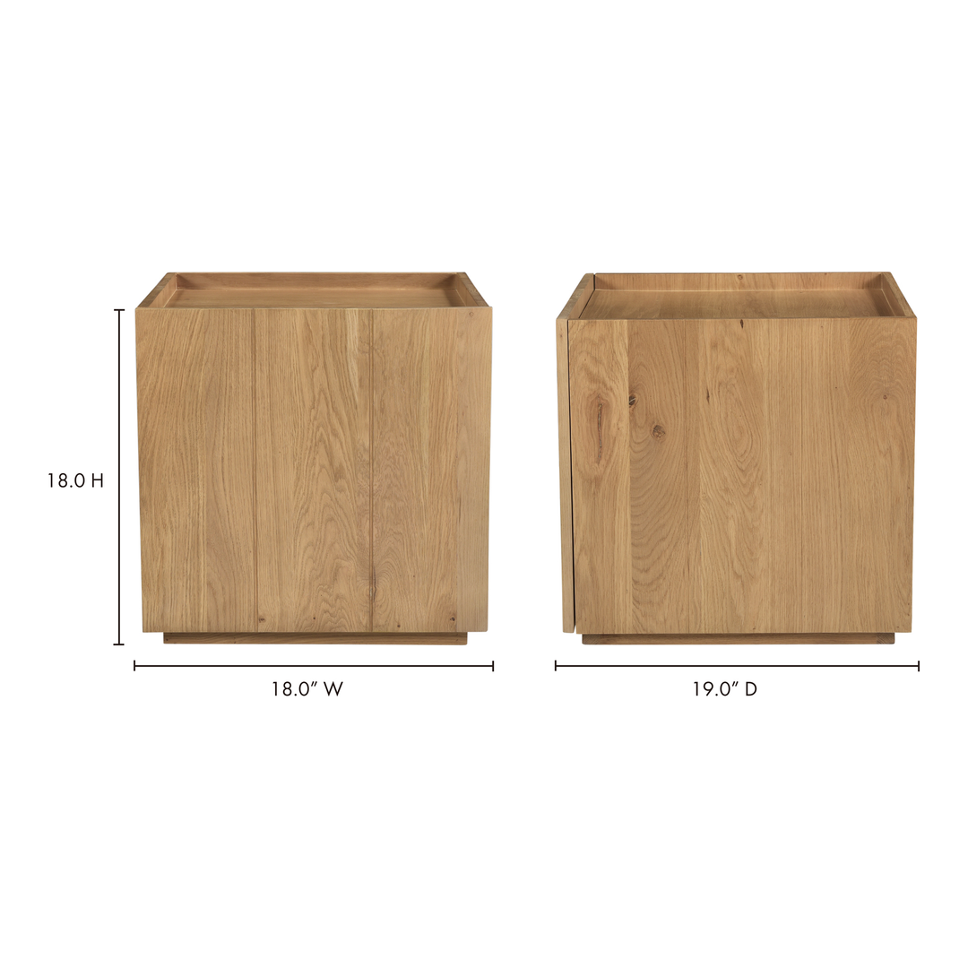 American Home Furniture | Moe's Home Collection - Plank Nightstand Natural