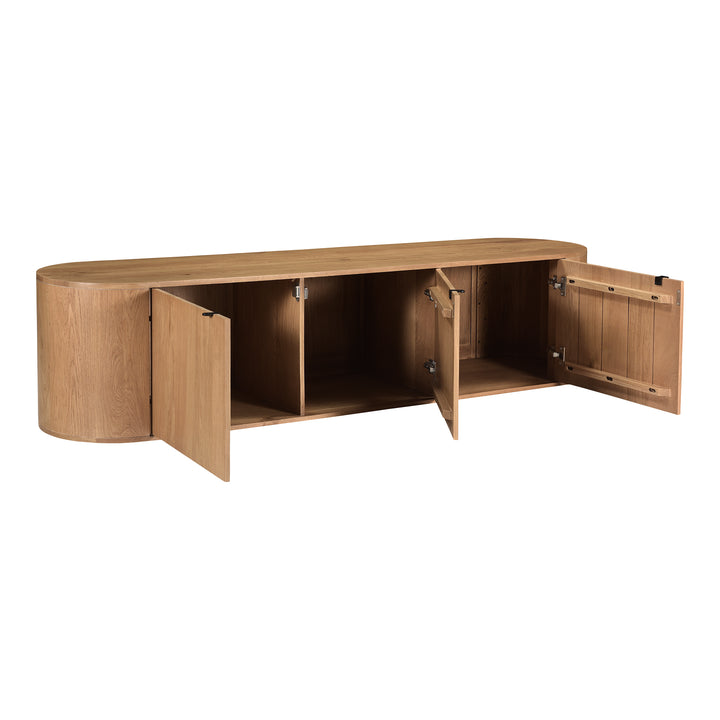 American Home Furniture | Moe's Home Collection - Theo Media Bench Natural