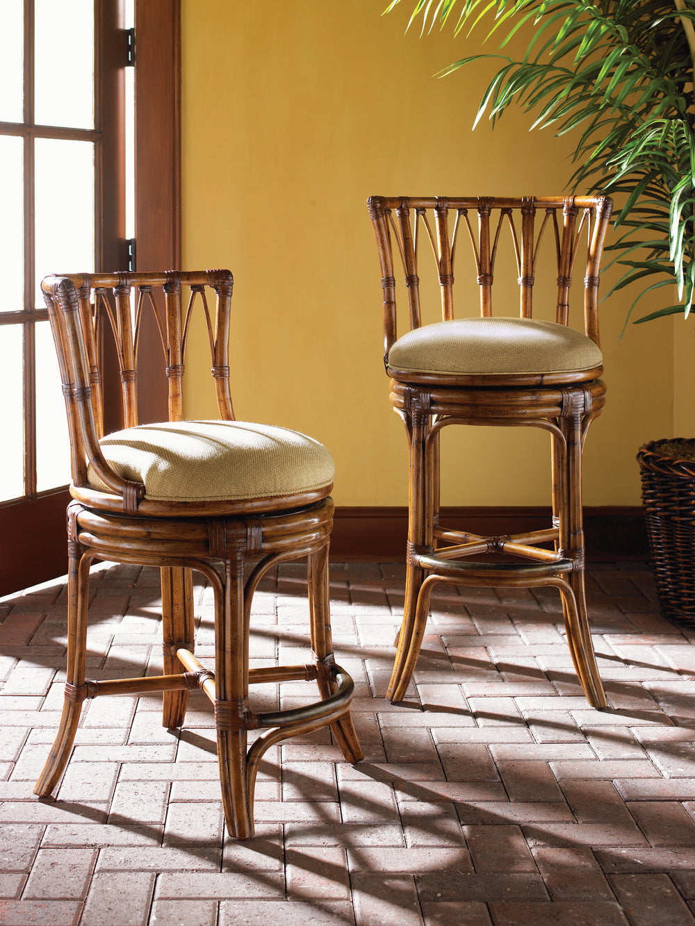 American Home Furniture | Tommy Bahama Home  - Island Estate South Beach Swivel Counter Stool
