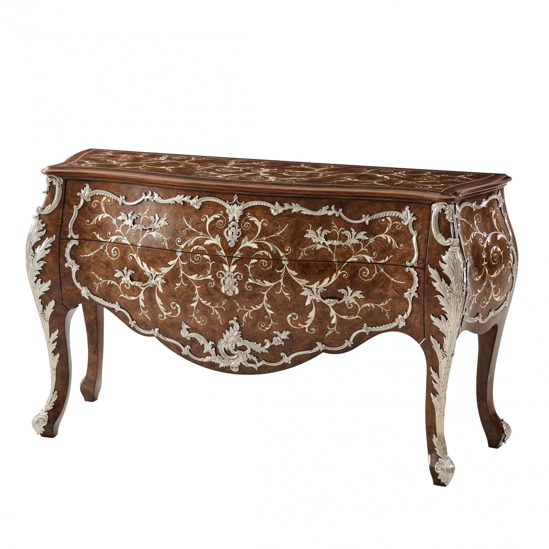 Laurent Bombe Commode - Theodore Alexander - AmericanHomeFurniture