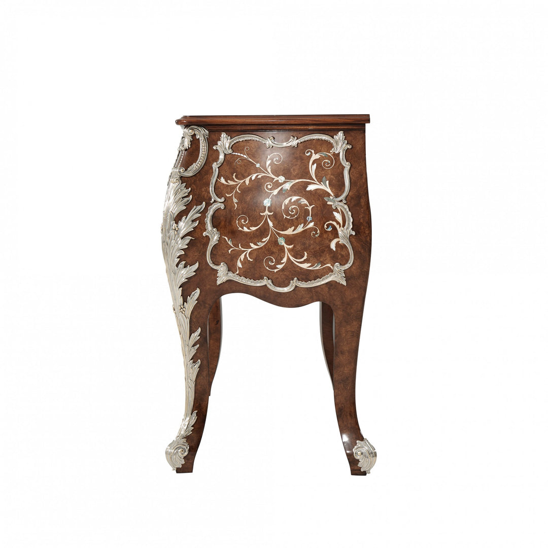 Laurent Bombe Commode - Theodore Alexander - AmericanHomeFurniture