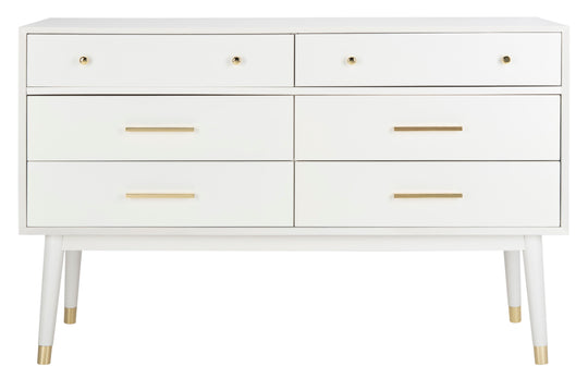 WHITE / BRASS