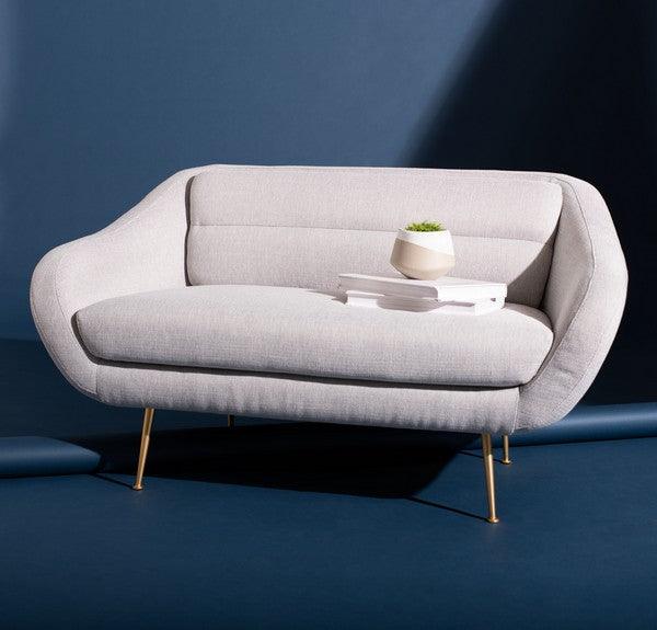 Safavieh Couture Belladonna Mid Century Loveseat LOVESEATS + CHAISES