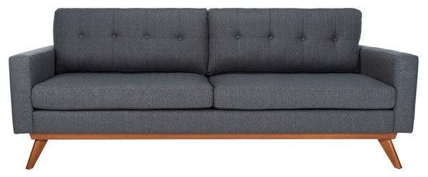 Safavieh Couture Gneiss Modern Linen Sofa SOFAS + SECTIONALS