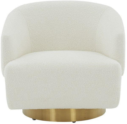 Safavieh Couture Pollyanne Boucle Swivel Accent Chair ACCENT + LOUNGE CHAIRS