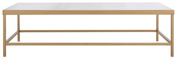 Safavieh Couture Caralyn Rectangle Marble Coffee Table COFFEE TABLES