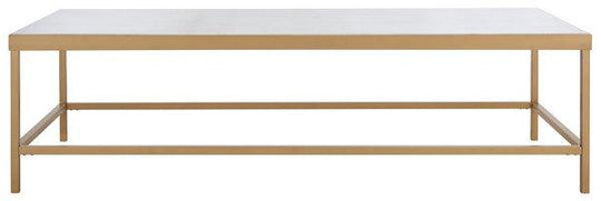 Safavieh Couture Caralyn Rectangle Marble Coffee Table COFFEE TABLES