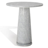 VALENTIA TALL ROUND MARBLE ACCENT TABLE
