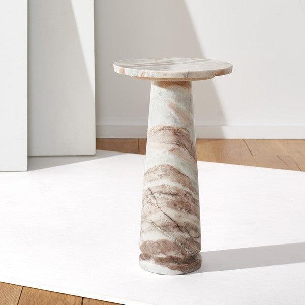 Safavieh Couture Valentia Round Marble Accent Table ACCENT TABLES