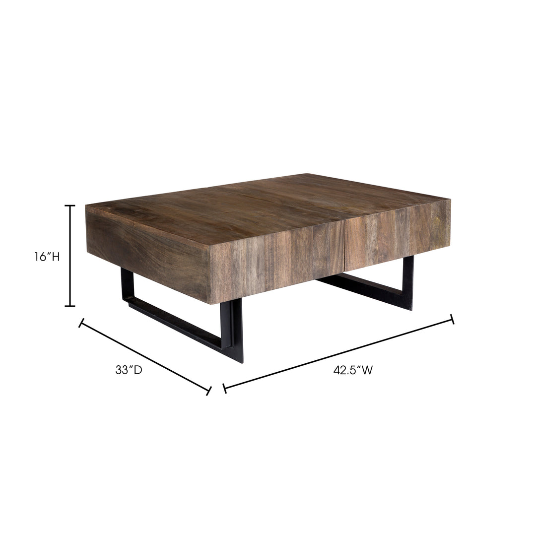 American Home Furniture | Moe's Home Collection - Tiburon Storage Coffee Table