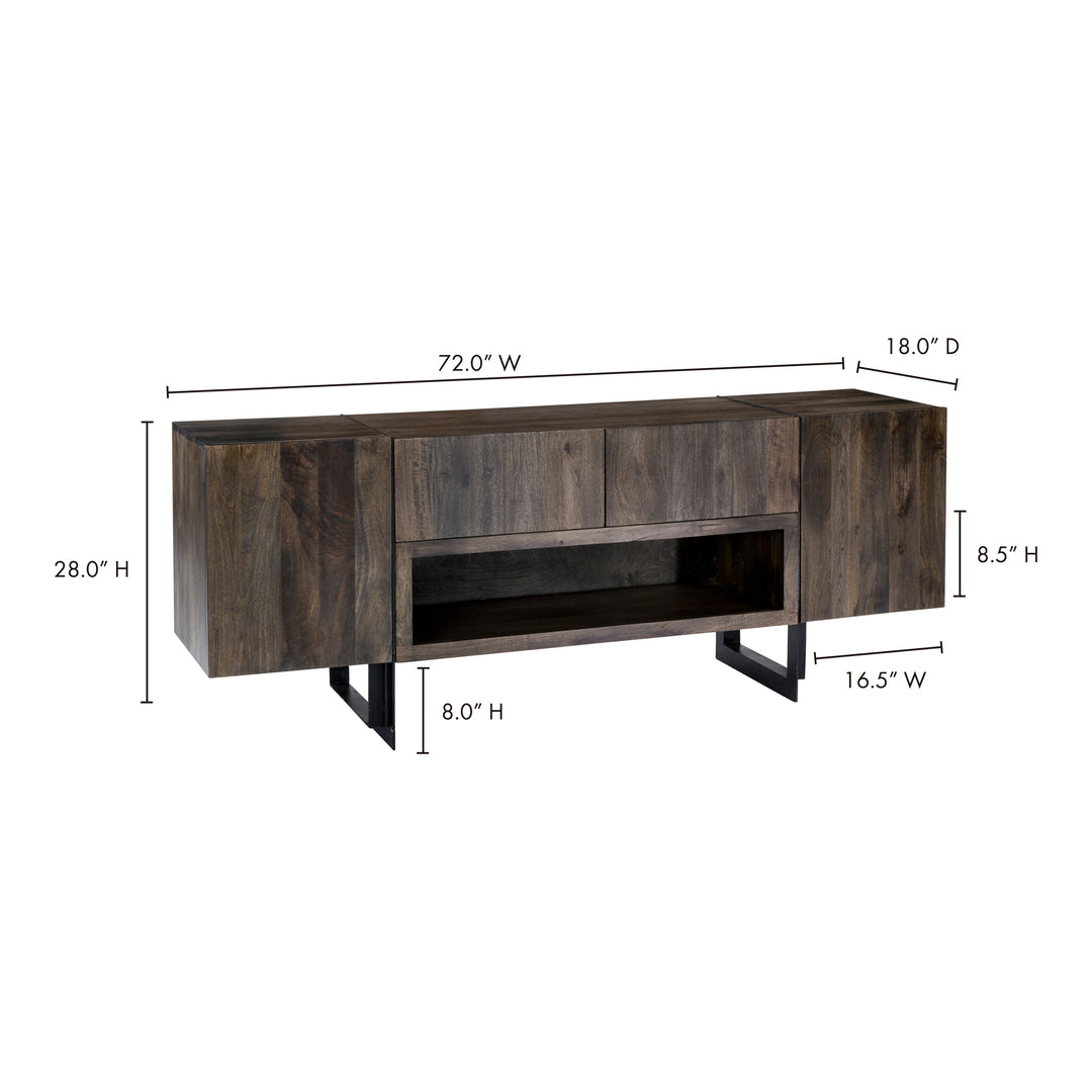 American Home Furniture | Moe's Home Collection - Tiburon Media Cabinet Multi