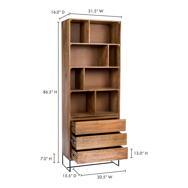 American Home Furniture | Moe's Home Collection - Colvin Shelf W/Drawers