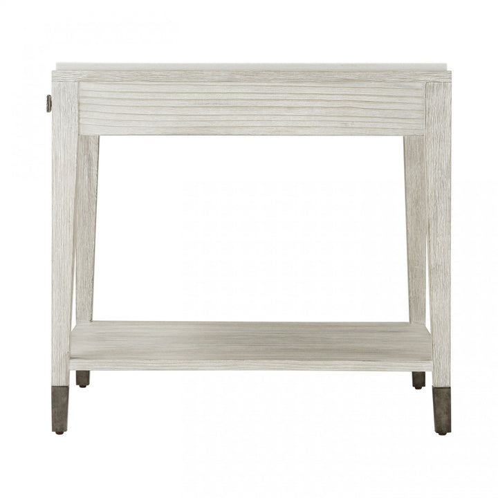 Breeze One Drawer Side Table - Theodore Alexander - AmericanHomeFurniture