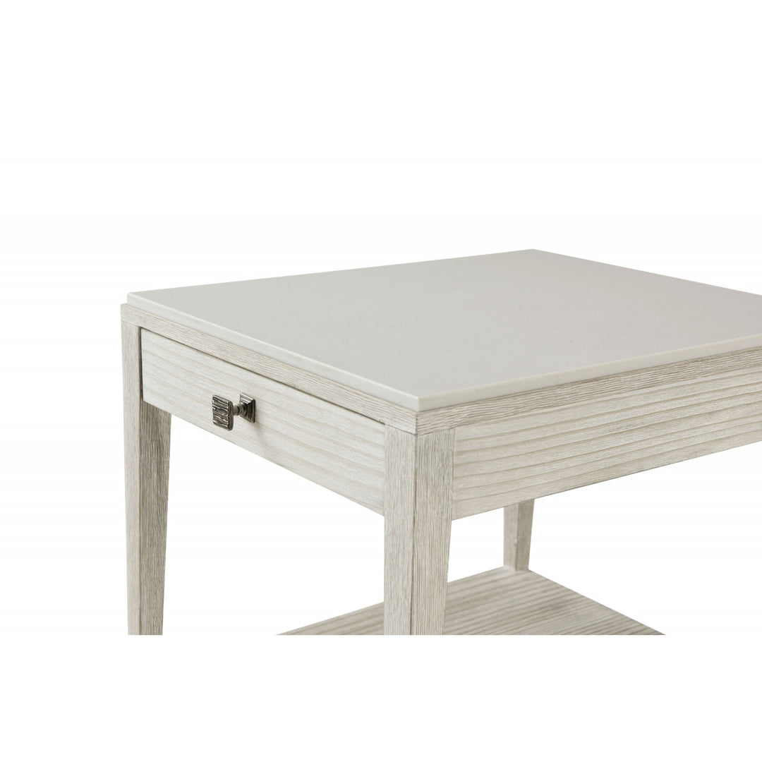 Breeze One Drawer Side Table - Theodore Alexander - AmericanHomeFurniture