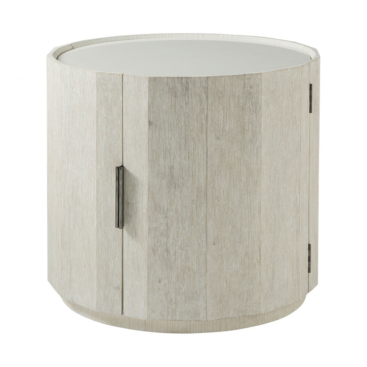 Breeze Round Side Table - Theodore Alexander - AmericanHomeFurniture