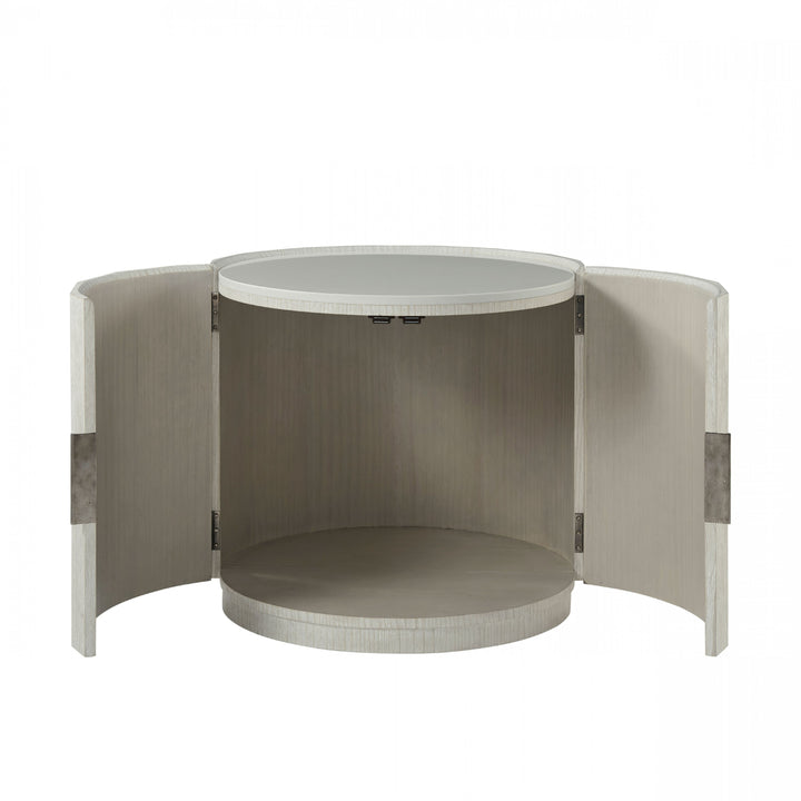 Breeze Round Side Table - Theodore Alexander - AmericanHomeFurniture