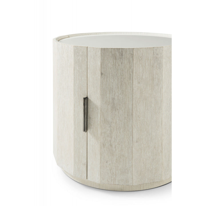 Breeze Round Side Table - Theodore Alexander - AmericanHomeFurniture