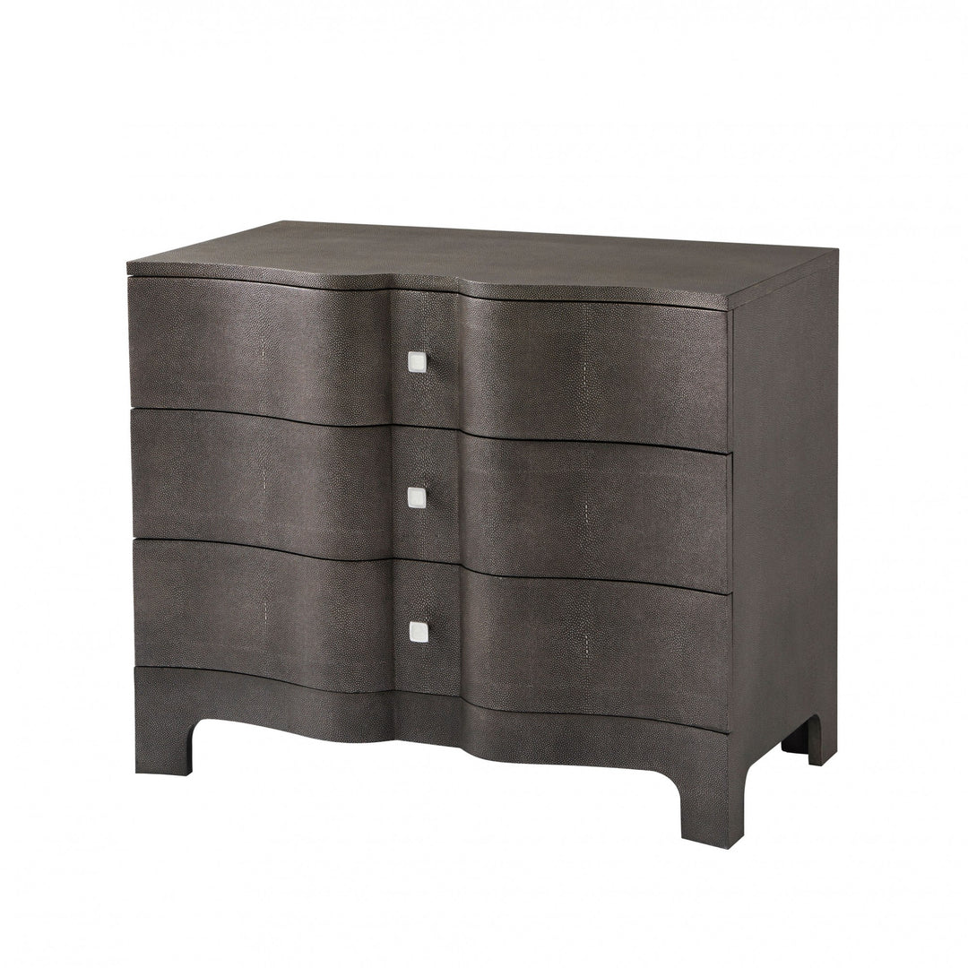 Nolan Serpentine Chest of Three Drawers - Theodore Alexander - AmericanHomeFurniture