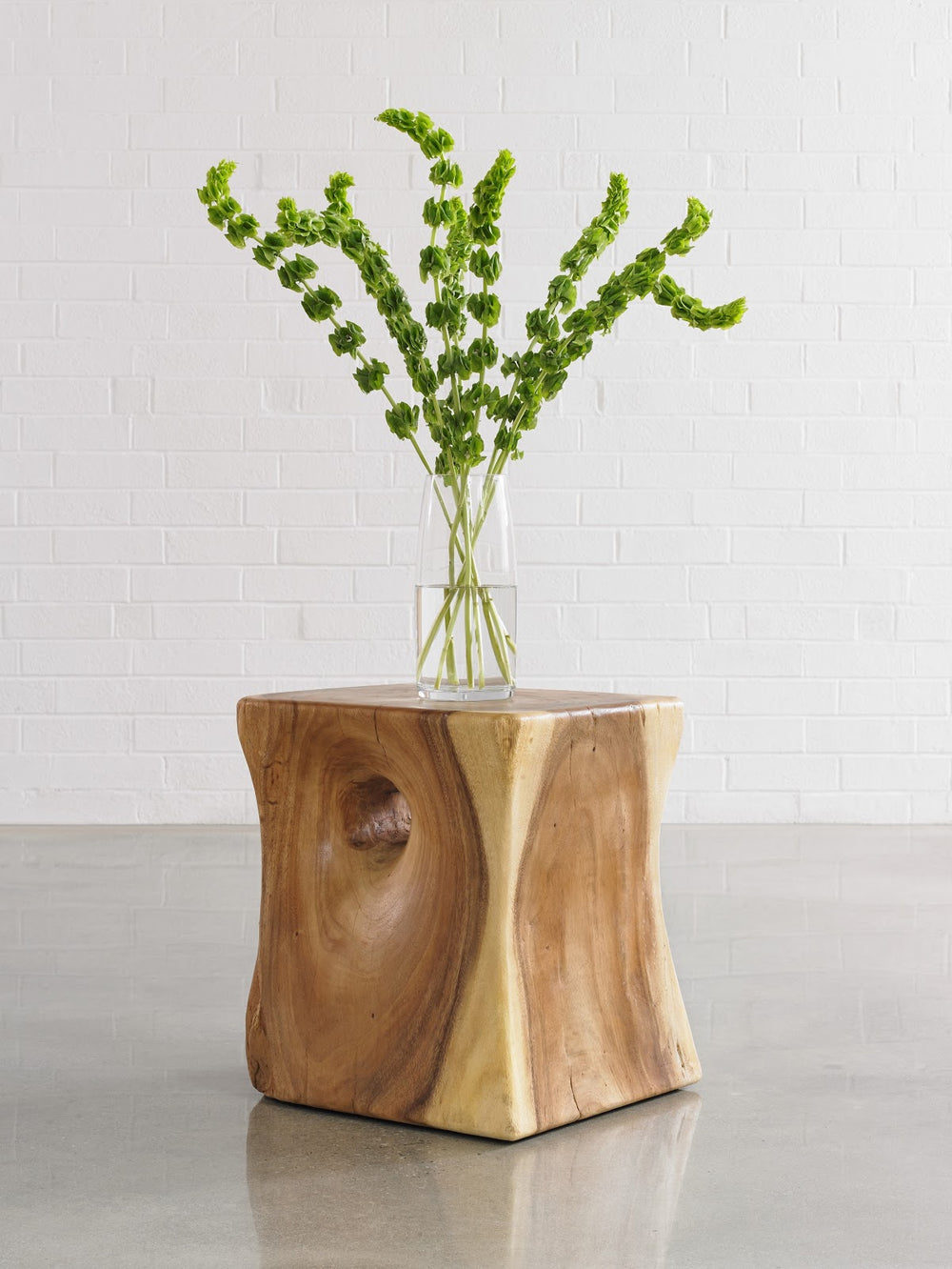 Peek a Boo Side Table, Chamcha Wood, Natural - Phillips Collection - AmericanHomeFurniture