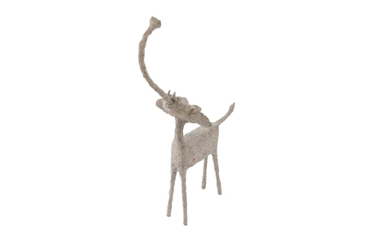 Phillips Collection Elephant, Sculpted Animal, Trunk Up, Paper Mache DECORATIVE OBJECTS