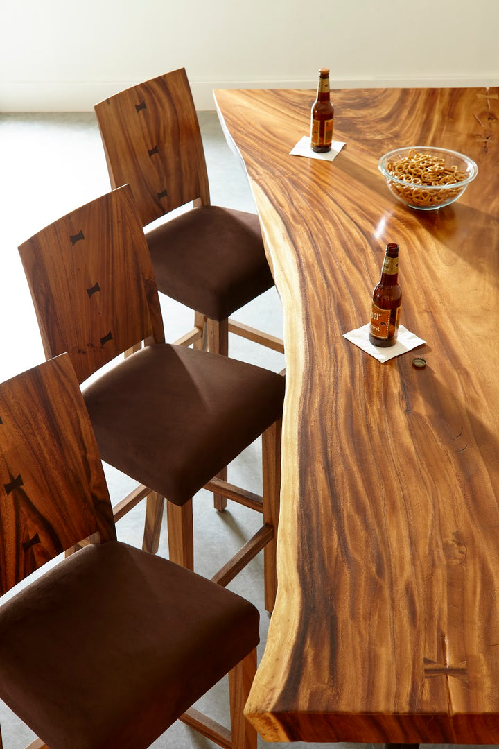 Ophelia Bar Stool, Chamcha Wood, Natural - Phillips Collection - AmericanHomeFurniture