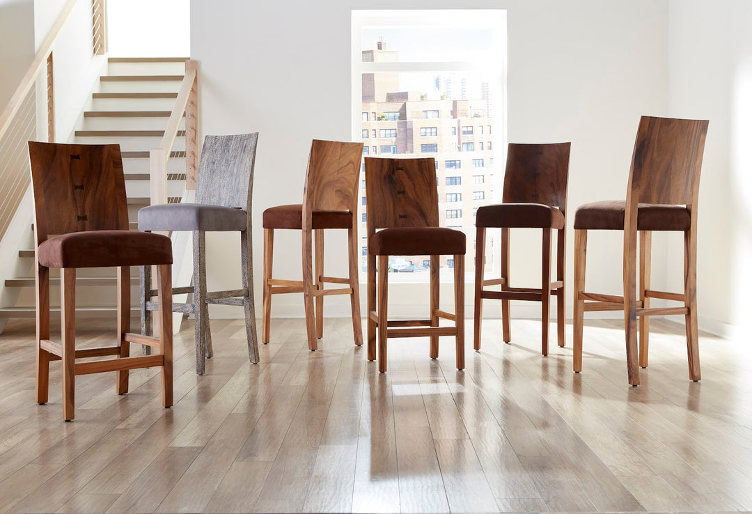 Ophelia Bar Stool, Chamcha Wood, Natural - Phillips Collection - AmericanHomeFurniture