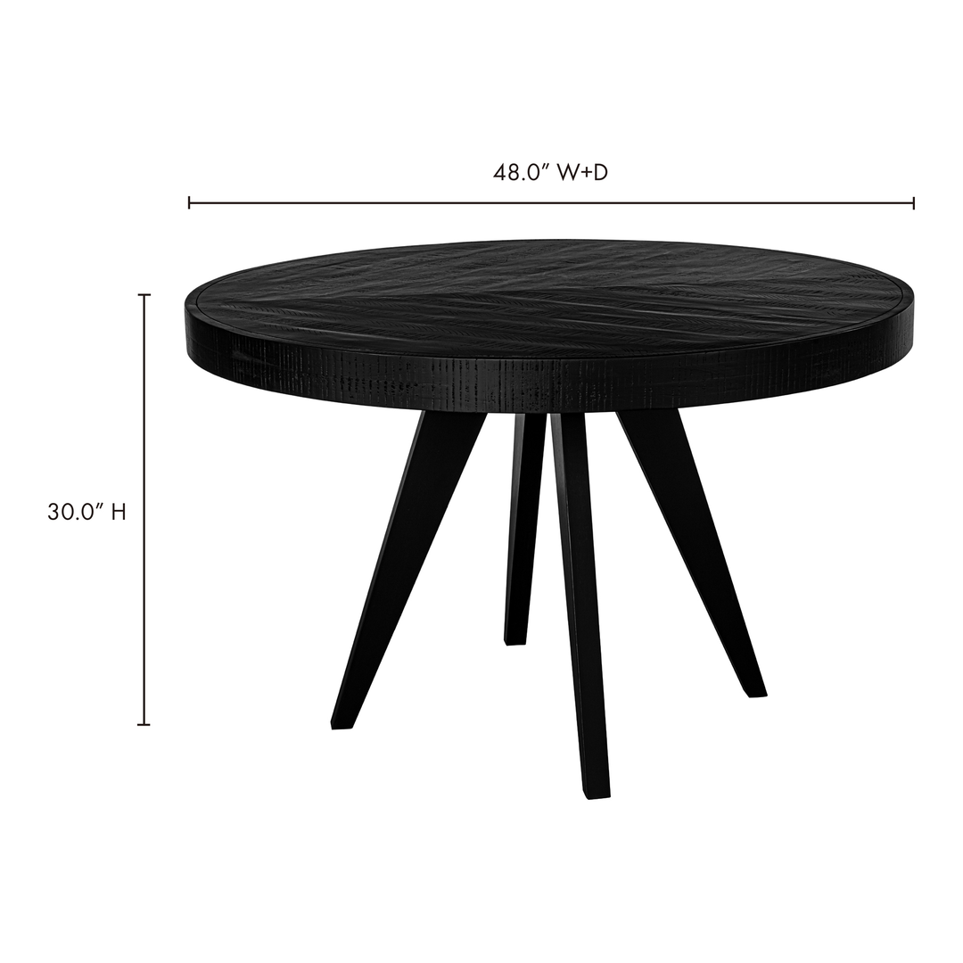 American Home Furniture | Moe's Home Collection - Parq Round Dining Table Black