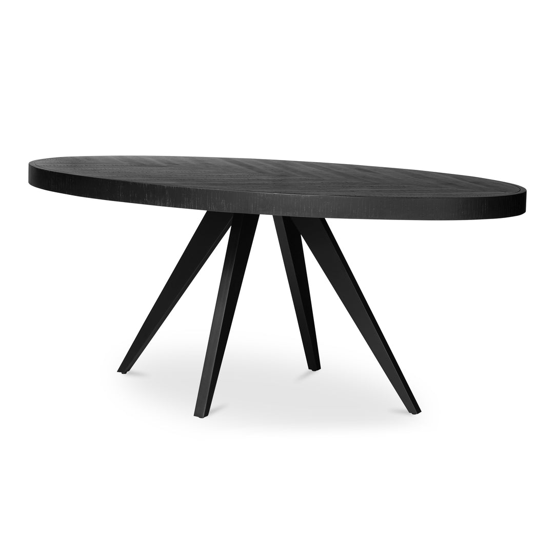 American Home Furniture | Moe's Home Collection - Parq Oval Dining Table Black