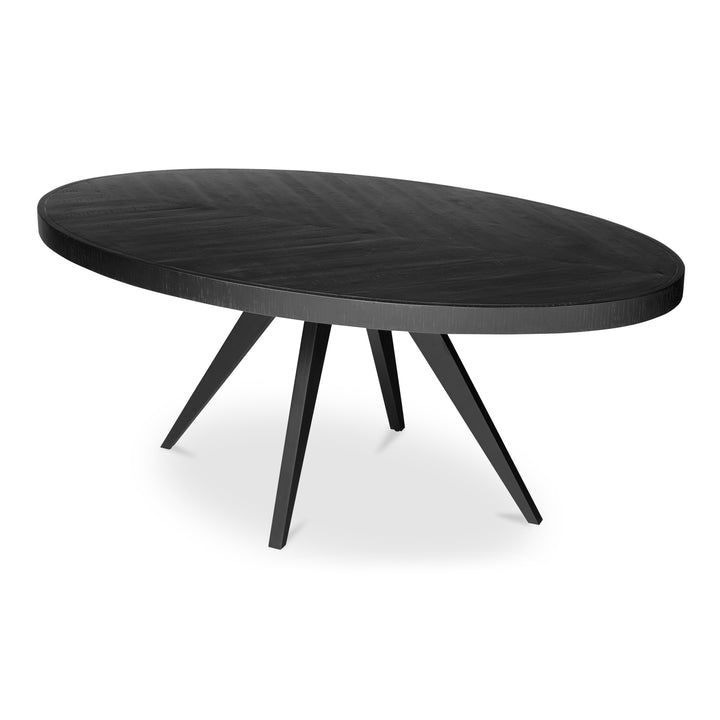 American Home Furniture | Moe's Home Collection - Parq Oval Dining Table Black