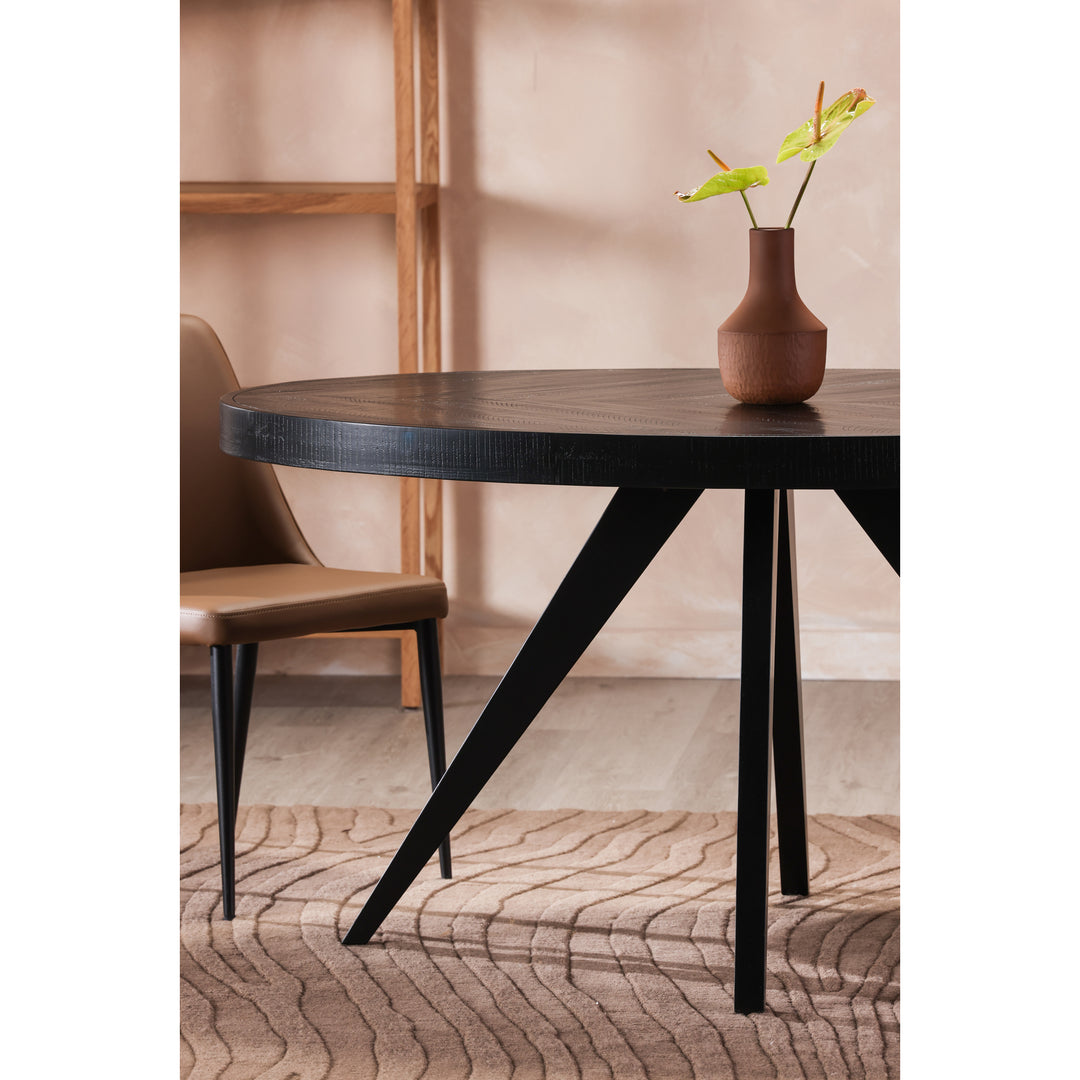 American Home Furniture | Moe's Home Collection - Parq Oval Dining Table Black